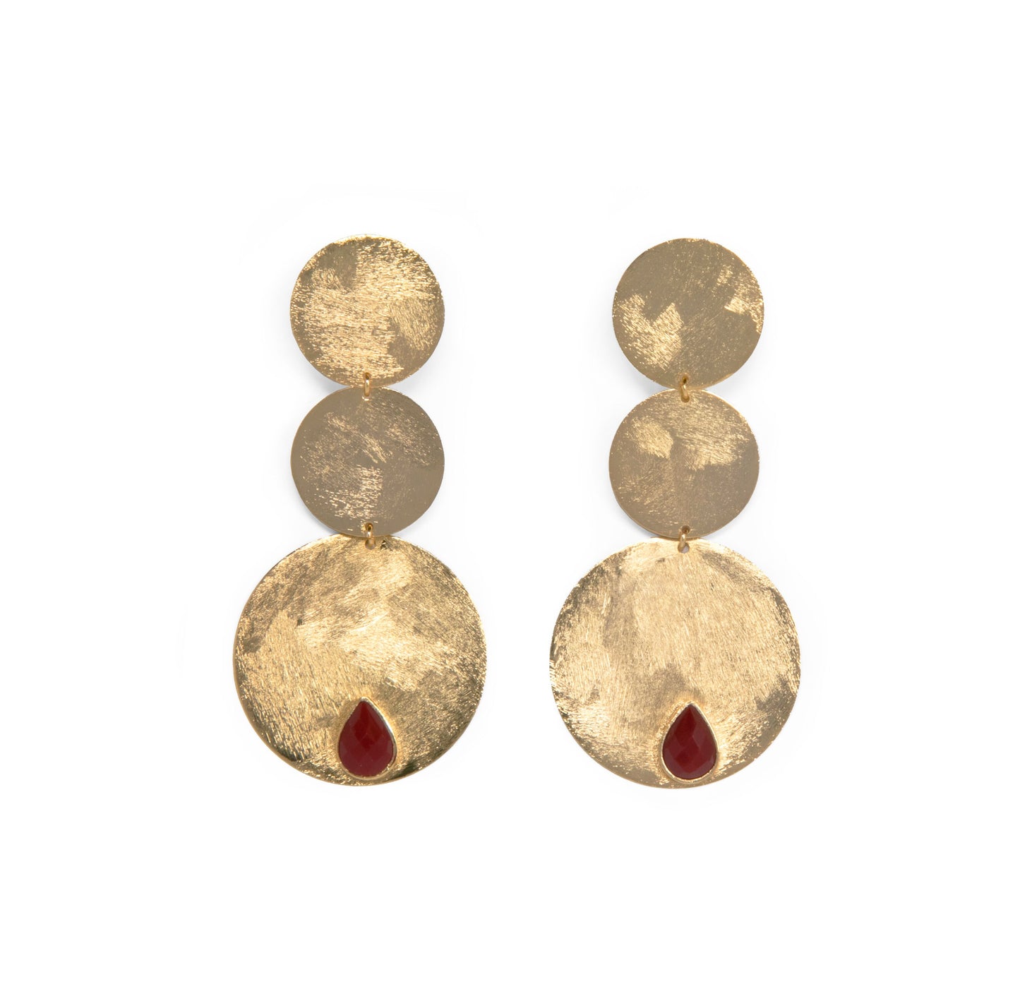 Gold Stone Earrings