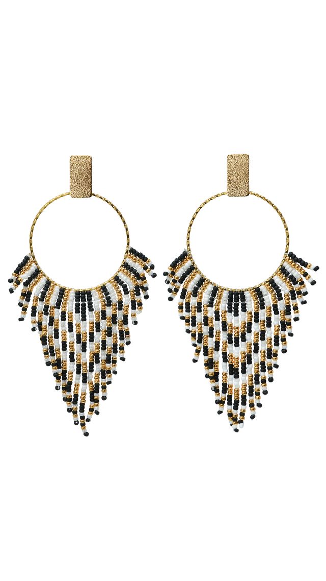 Golden Fringe Earrings