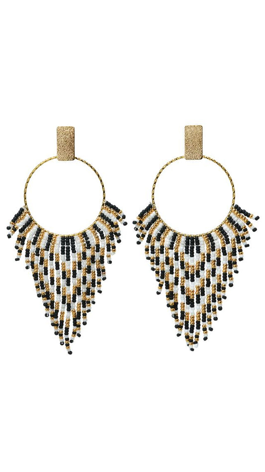 Golden Fringe Earrings