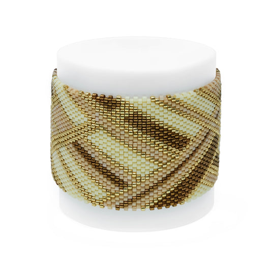 Miyuki Bracelet Striped Mocha Boho Chic