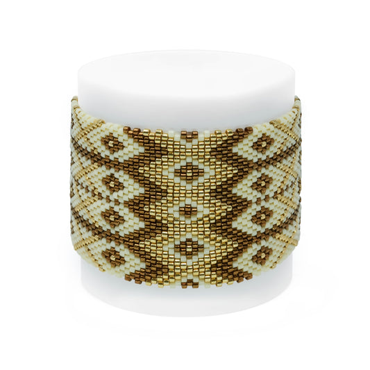 Miyuki Bracelet Geo Mocha  Boho Chic