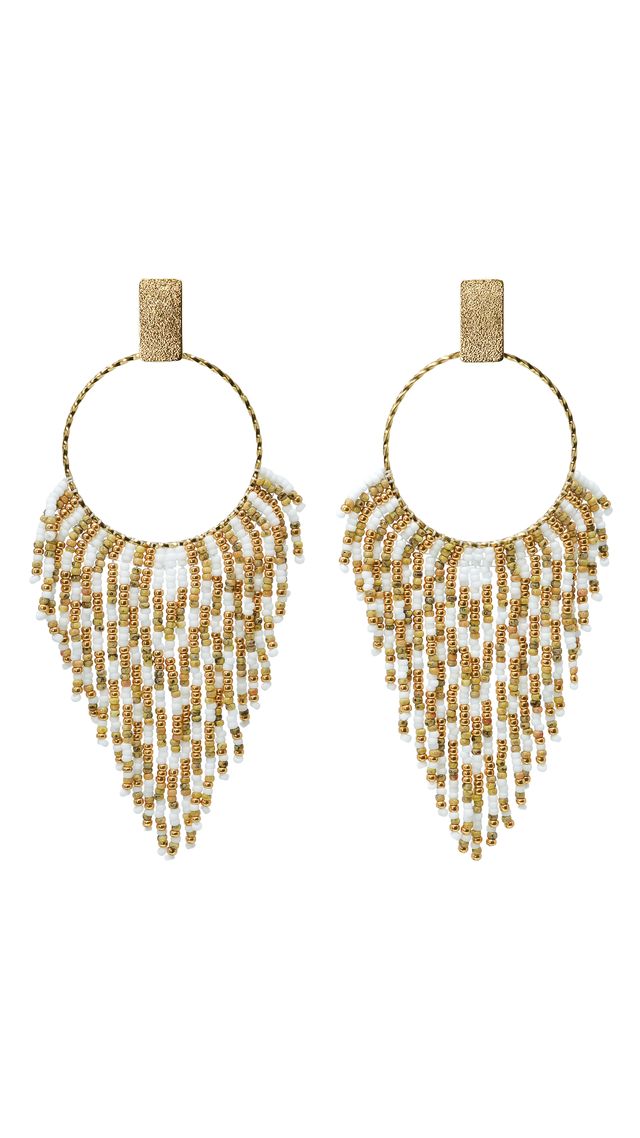 Golden Fringe Earrings