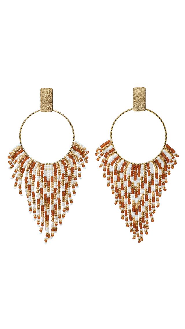 Golden Fringe Earrings